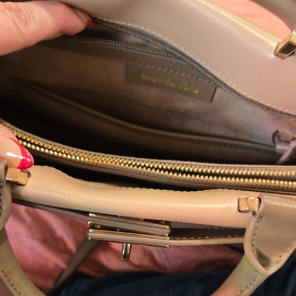 Michael Kors Tan and Gray Satchel - Picture 3 of 17
